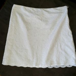 J.CREW white skirt 14